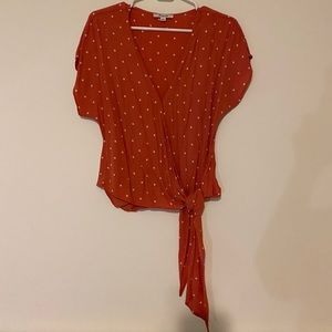 Madewell polka dot top